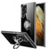 Samsung Galaxy S22 Ultra 5G Shockproof Matte Transparent TPU Phone Case with Ring Holder - Transparent