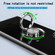 Samsung Galaxy S22 Ultra 5G Shockproof Matte Transparent TPU Phone Case with Ring Holder - Transparent