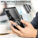 Samsung Galaxy S22 Ultra 5G Shockproof Matte Transparent TPU Phone Case with Ring Holder - Transparent