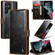 Samsung Galaxy S22 Ultra 5G CaseMe 003 Crazy Horse Texture Leather Phone Case - Coffee