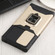 Samsung Galaxy S22 Ultra 5G Sliding Camera Cover Design PC + TPU Shockproof Phone Case with Ring Holder & Card Slot - Gold