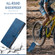 Samsung Galaxy S22 Ultra DG.MING Retro Oil Side Horizontal Flip Leather Case with Holder & Card Slots & Wallet - Blue