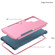Samsung Galaxy S22 Ultra 5G TPU + PC Shockproof Phone Case - Pink+Blue