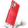 Samsung Galaxy S22 Ultra 5G Fierre Shann Retro Oil Wax Texture PU Leather Phone Case with Card Slots - Red
