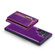 Samsung Galaxy S22 Ultra 5G DG.MING M3 Series Glitter Powder Card Bag Leather Case - Dark Purple