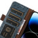 Samsung Galaxy S22 Ultra 5G Ostrich Pattern Genuine Leather RFID Phone Case - Blue