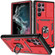 Samsung Galaxy S22 Ultra 5G Sliding Camera Cover TPU + PC Phone Case - Red+Black