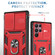 Samsung Galaxy S22 Ultra 5G Sliding Camera Cover TPU + PC Phone Case - Red+Black