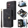 Samsung Galaxy S22 Ultra 5G Multifunctional Card Slot Zipper Wallet Leather Phone Case - Black