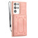 Samsung Galaxy S22 Ultra 5G Dream Magnetic Back Cover Card Wallet Phone Case - Pink