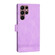 Samsung Galaxy S22 Ultra 5G Dierfeng Dream Line TPU + PU Leather Phone Case - Purple