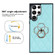 Samsung Galaxy S22 Ultra 5G Rhombic PU Leather Phone Case with Ring Holder - Blue