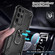 Samsung Galaxy S22 Ultra 5G Warship Armor 2 in 1 Shockproof Phone Case - Red