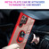 Samaung Galaxy S22 Ultra 5G Shockproof Transparent TPU + Acrylic Protective Case with Ring Holder - Red