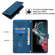 Samsung Galaxy S22 Ultra 5G Skin-feel Embossed Leather Phone Case - Blue