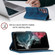 Samsung Galaxy S22 Ultra 5G Skin-feel Embossed Leather Phone Case - Blue