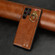 Samsung Galaxy S22 Ultra 5G Wristband Leather Back Phone Case - Brown