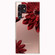 Samaung Galaxy S22 Ultra 5G Painted Pattern High Transparent TPU Phone Case - Red Flower