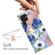 Samaung Galaxy S22 Ultra 5G Painted Pattern High Transparent TPU Phone Case - Blue White Roses