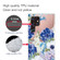Samaung Galaxy S22 Ultra 5G Painted Pattern High Transparent TPU Phone Case - Blue White Roses