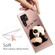 Samaung Galaxy S22 Ultra 5G Painted Pattern High Transparent TPU Phone Case - Tilted Head Panda