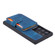 Samsung Galaxy S22 Ultra 5G Skin Feel Dream Anti-theft Brush Shockproof Portable Skin Card Bag Phone Case - Peacock Blue