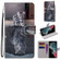 Samsung Galaxy S22 Ultra 5G Coloured Drawing Cross Texture Horizontal Flip Leather Phone Case with Holder & Card Slots & Wallet & Lanyard - Cat Becomes Tiger