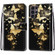 Samsung Galaxy S22 Ultra 5G Coloured Drawing Cross Texture Horizontal Flip Leather Phone Case with Holder & Card Slots & Wallet & Lanyard - Golden Butterfly Group