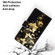 Samsung Galaxy S22 Ultra 5G Coloured Drawing Cross Texture Horizontal Flip Leather Phone Case with Holder & Card Slots & Wallet & Lanyard - Golden Butterfly Group
