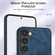 Samsung Galaxy S22 Ultra 5G Retro Skin-feel Ring Card Wallet Phone Case - Blue