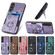 Samsung Galaxy S22 Ultra 5G Retro Skin-feel Ring Card Wallet Phone Case - Blue