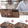 Samsung Galaxy S22 Ultra 5G Retro Skin-feel Ring Card Wallet Phone Case - Brown