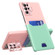Samsung Galaxy S22 Ultra 5G Two-Color Invisible Lens Holder Phone Case - Pink+Green
