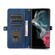 Samsung Galaxy S22 Ultra 5G Zipper Card Slot Buckle Wallet Leather Phone Case - Blue