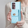Samsung Galaxy S22 Ultra 5G Vertical Wallet Rhombic Leather Phone Case - Blue