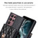 Samsung Galaxy S22 Ultra 5G Horizontal Metal Buckle Wallet Rhombic Leather Phone Case - Black