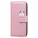 Samsung Galaxy S22 Ultra 5G Cartoon Buckle Horizontal Flip Leather Phone Case - Pink