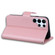 Samsung Galaxy S22 Ultra 5G Cartoon Buckle Horizontal Flip Leather Phone Case - Pink
