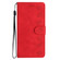 Samsung Galaxy S22 Ultra 5G Seven Butterflies Embossed Leather Phone Case - Red