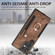 Samsung Galaxy S22 Ultra 5G Retro Skin-feel Ring Multi-card Wallet Phone Case - Brown