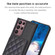 Samsung Galaxy S22 Ultra 5G BF25 Square Plaid Card Bag Holder Phone Case - Black