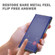 Samsung Galaxy S22 Ultra 5G Carbon Fiber View Time Leather Phone Case - White