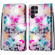 Samsung Galaxy S22 Ultra 5G Coloured Drawing Cross Texture Horizontal Flip PU Phone Leather Case with Holder & Card Slots & Wallet & Lanyard - Colorful Layer - Gradient Colorful Flower Samsung Galaxy S22 Ultra 5G Coloured Drawing Cross Texture Horizontal Flip PU Phone Leather Case with Holder & Card Slots & Wallet & Lanyard - Colorful Layer - Gradient Colorful Flower