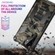Samsung Galaxy S22 Ultra 5G Camouflage Armor Shockproof TPU + PC Magnetic Protective Phone Case with Holder - Army Green