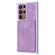 Samsung Galaxy S22 Ultra 5G BF28 Frosted Card Bag Phone Case with Holder - Purple