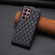 Samsung Galaxy S22 Ultra 5G Diamond Lattice Vertical Flip Leather Phone Case - Black