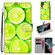 Samsung Galaxy S22 Ultra 5G Coloured Drawing Cross Texture Horizontal Flip PU Phone Leather Case with Holder & Card Slots & Wallet & Lanyard - Colorful Layer - Lime