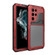 Samsung Galaxy S22 Ultra 5G Metal + Silicone Phone Case with Screen Protector - Red