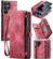 Samsung Galaxy S22 Ultra 5G CaseMe-008 Detachable Multifunctional Horizontal Flip Leather Case - Red