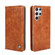 Samsung Galaxy S22 Ultra 5G Non-Magnetic Retro Texture Horizontal Flip Leather Case with Holder & Card Slots & Wallet - Brown